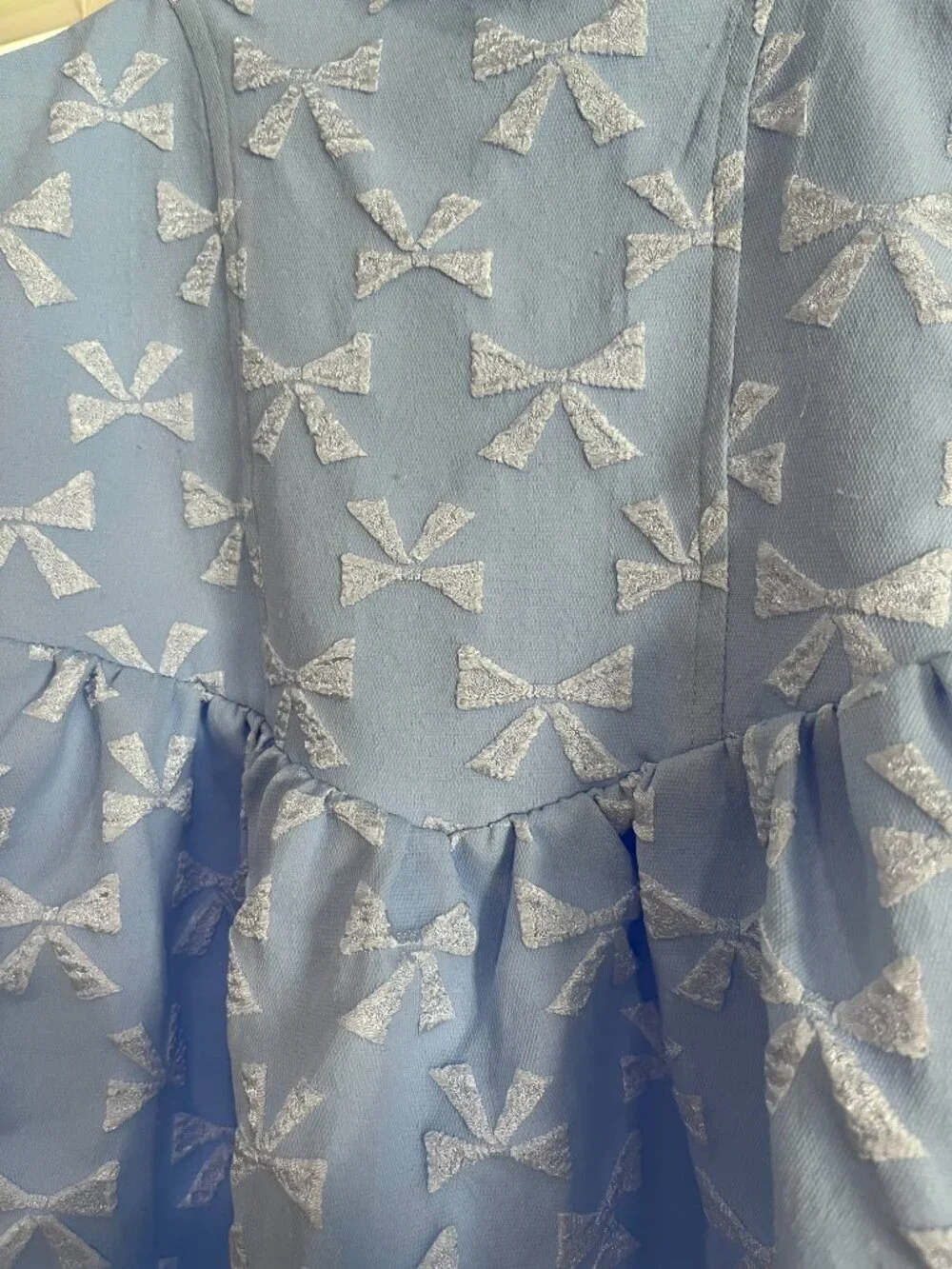 Girl - 12 & 14 - NWT Tweenstyle Bows Balloon Dress in Baby Blue